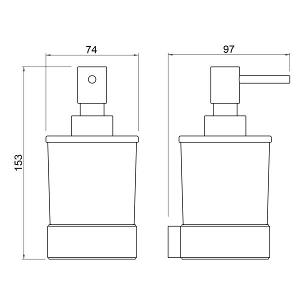 Дозатор Timo Selene черный (14039/03)