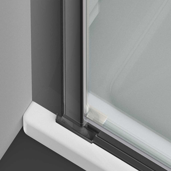 Душевая дверь Vincea Alpha VDP-3AL900CLGM, вороненая сталь, стекло прозрачное Душевая дверь Vincea Alpha VDP-3AL900CLGM, вороненая сталь, стекло прозрачное