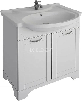 Тумба Dreja.eco Antia 65, дверки, белый, 2 дв, 99.0434