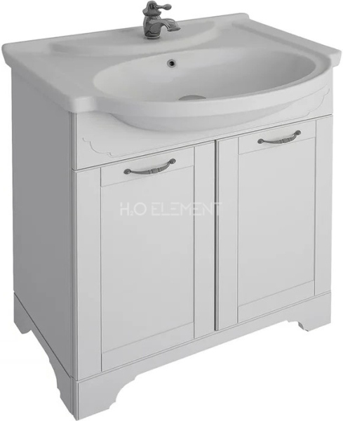 Тумба Dreja.eco Antia 65, дверки, белый, 2 дв, 99.0434