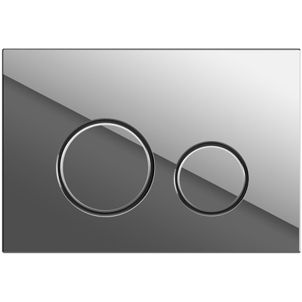 Кнопка Cersanit TWINS для LINK PRO/VECTOR/LINK/HI-TEC пластик хром глянцевый