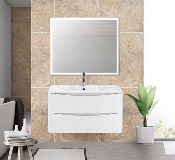 Тумба с раковиной Belbagno ACQUA, ACQUA-800-2C-SO-BL+ BB800/455-LV-MR-ALR (готовый набор)