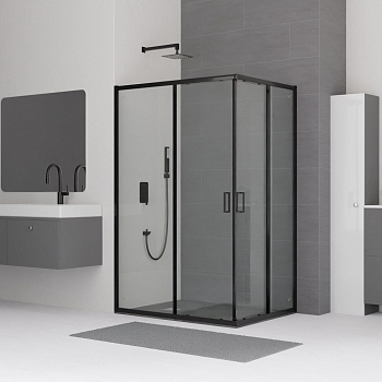 Душевой уголок RGW CL-44B, 32094482-14, Чёрный, 80*120*185