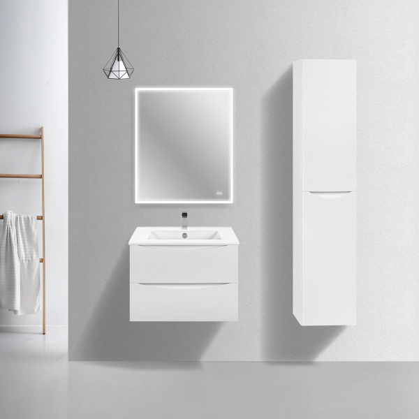 Тумба с раковиной Vincea Mia Slim 700 подвесная, G.White, VMC-2MC700S1GW+VBS-13970S1 Тумба с раковиной Vincea Mia Slim 700 подвесная, G.White, VMC-2MC700S1GW+VBS-13970S1