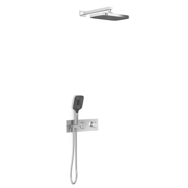 Душевой комплект Vincea VSFW-422T1CH встраиваемый, термостатический, 2 режима, хром