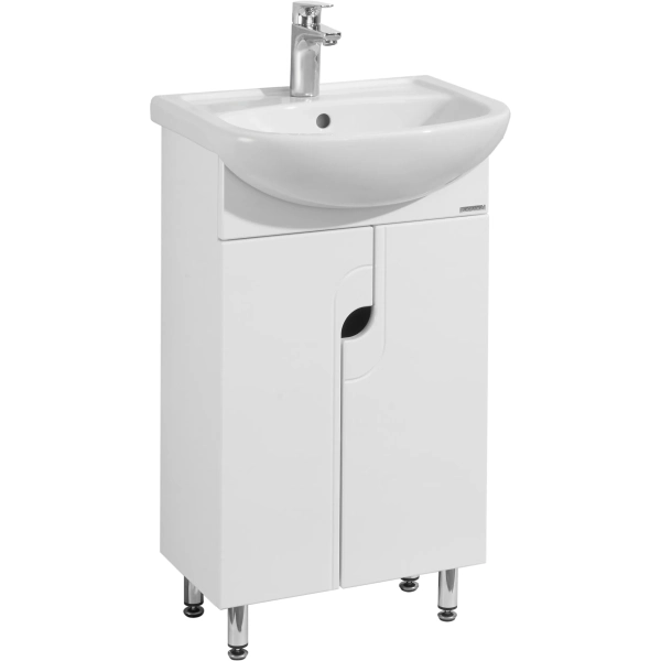 Тумба с раковиной Акватон Панда 50 (1A0537K1PD010) белая с переливом