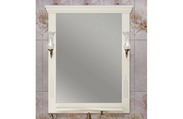 Зеркало Opadiris Риспекто 80, цвет 1013, с выключателем, 00-00007059 Зеркало Opadiris Риспекто 80, цвет 1013, с выключателем, 00-00007059