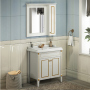 Тумба-умывальник Comforty "Палермо-80" патина золото с раковиной Comforty 3380