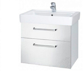 Тумба под раковину Dreja Q Max 60155 белый глянец