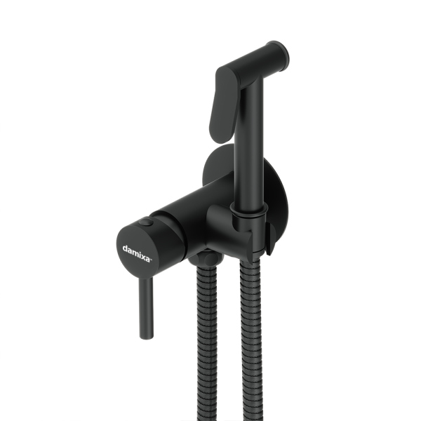 Смеситель, монтируемый в стену, с гигиеническим душем и держателем Damixa Option, 217000000