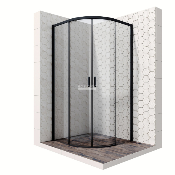 Душевое ограждение Ambassador Queen 11011201Black (900x900x2000)