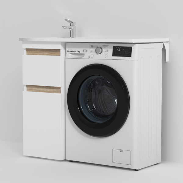 Раковина мебельная над стиральной машиной, левая, 100 см AM.PM X-Joy, M85AWPL1001WG