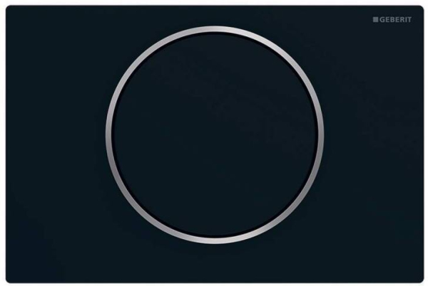Кнопка смыва Geberit Sigma 10 115.758.14.5 черный матовый / хром глянцевый