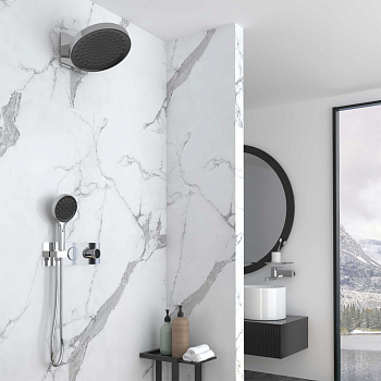 Душевой комплект Vincea VSFW-422TI3CH встраиваемый, термостатический, двухрежимный, хром