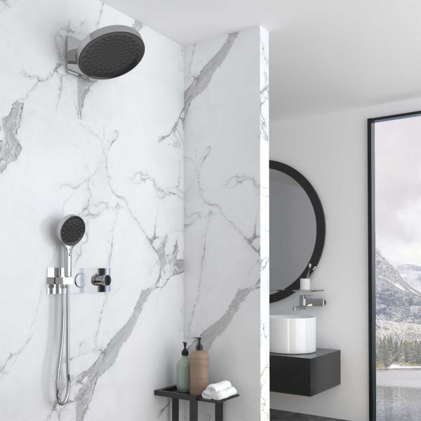 Душевой комплект Vincea VSFW-422TI3CH встраиваемый, термостатический, двухрежимный, хром