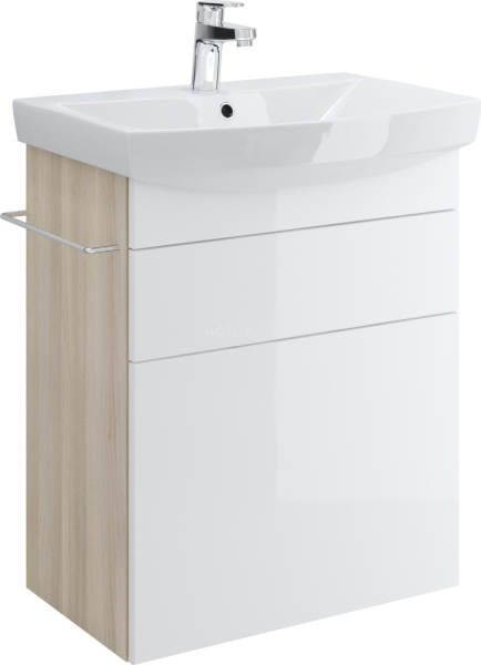 Тумба для комплекта Cersanit Smart 60 ясень, белый