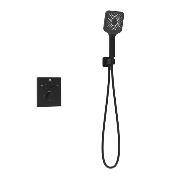 Душевой комплект Vincea Inspire VSFW-3I21MT4MB встраиваемый, термостатический, черный Душевой комплект Vincea Inspire VSFW-3I21MT4MB встраиваемый, термостатический, черный