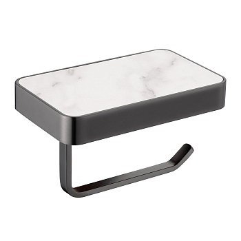 Бумагодержатель с полкой для телефона ABBER Westen AA1730NG никель