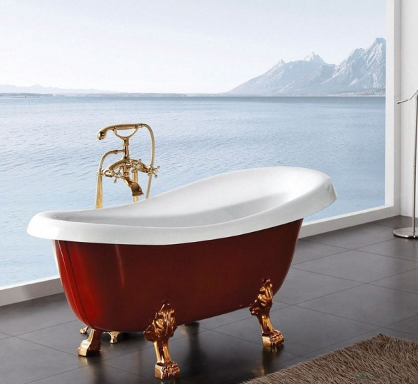 Акриловая ванна BelBagno BB04-ROS-BRN