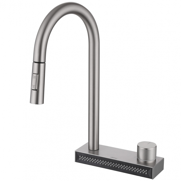 Смеситель ABBER Wasser Kreis AF8114SP для кухни с выдвижной лейкой, сатин