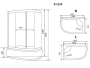 Душевая кабина Timo Standart 110*85*220 (T-1110L)