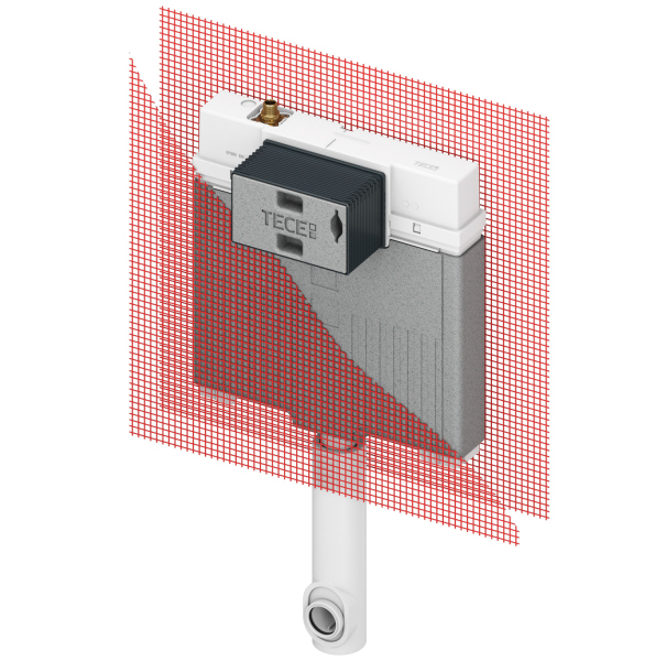 Встраиваемый бачок TECE, для напольного унитаза, установочная высота 1075 мм, 9370500