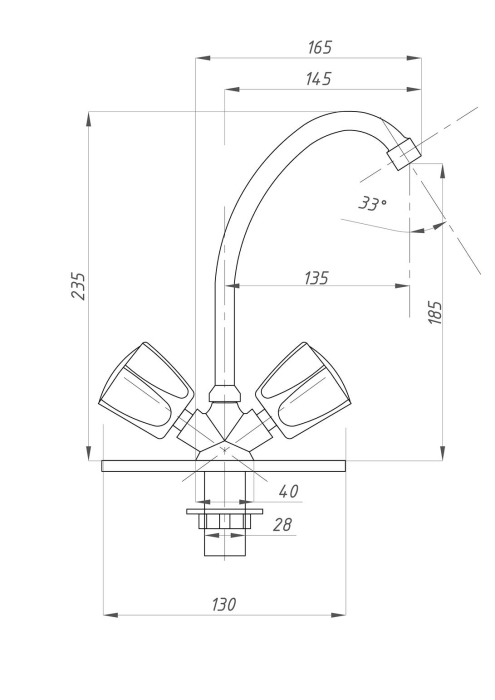 Смеситель для кухни FAUZT FZs-211-17 тип См-МДЦБА