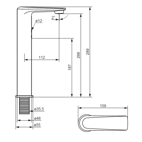 Смеситель для раковины, сенсорный, высокий Damixa Jupiter, 770280300