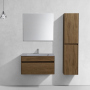 Тумба с раковиной Vincea Chiara 800 подвесная, 1 выкатной ящик soft-close, T.Oak, VMC-2C800TO+VCB-13800G