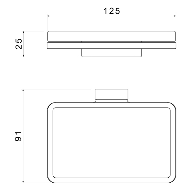Мыльница Timo Torne хром (43022/00)