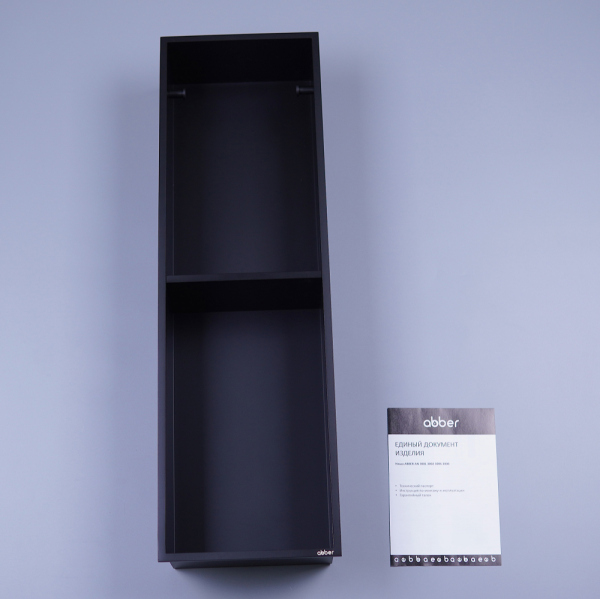 Скрытая настенная ниша из нержавеющей стали ABBER Nischen AN3002MB черная матовая
