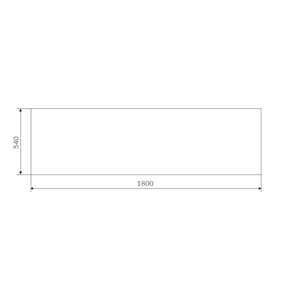 Декоративная фронтальная панель для ванны 180x70/180х80 см AM.PM Gem, W93A-180-070W-P