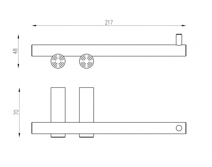 Бумагодержатель ABBER Osten 316 AA1831BGG оружейная сталь брашированная