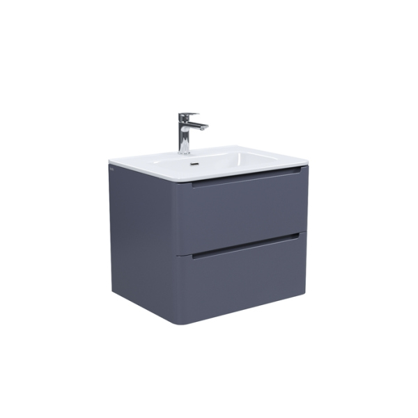 Тумба с раковиной, подвесная, 60 см, темно-серый, Edifice, IDDIS (EDI60D0i95K)