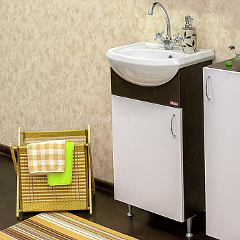 Тумба для комплекта Sanflor Мокко 45 венге, белая L