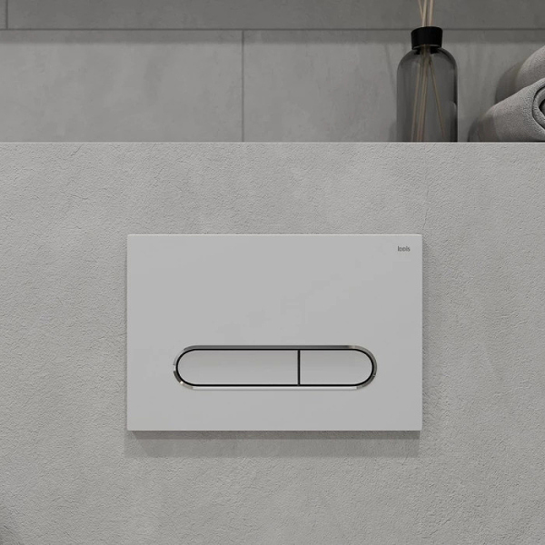 Клавиша смыва Iddis Unifix, белая (UNI03WCi77)