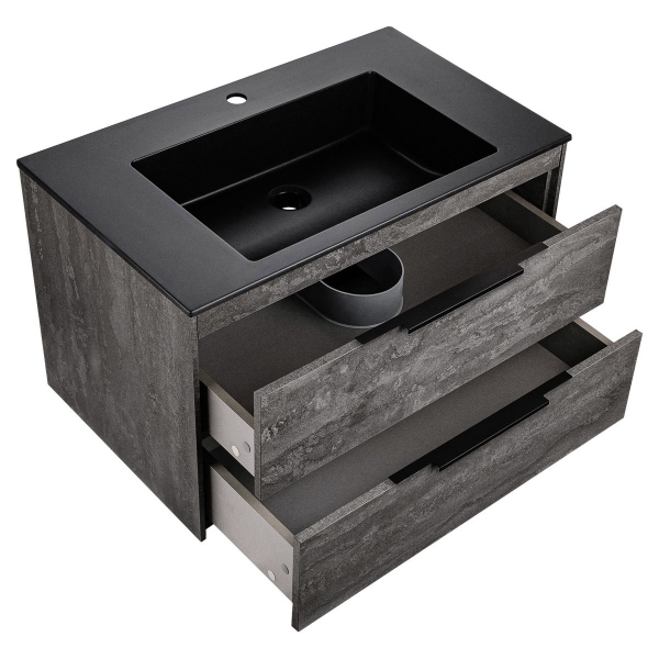 Тумба без раковины Vincea Chiara 2D 800 подвесная, G.Stone, VMC-2C2800GS