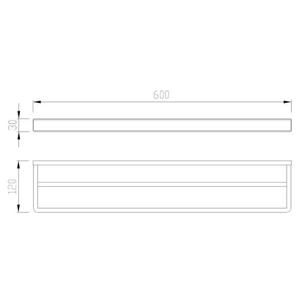 Полотенцедержатель двойной ABBER Westen AA1756NG никель