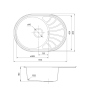 Кухонная мойка IDDIS 650*460, Suno S (SUN65SDi77)