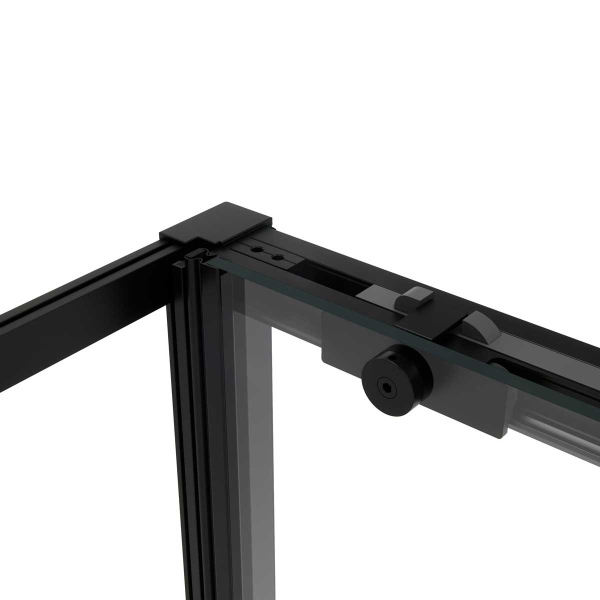 Душевой уголок Vincea Slim Soft VSR-1SS9015CLB, 1500*900, черный, стекло прозрачное