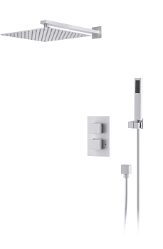Душевая система для душа D&K встраиваемая термостатический матовый белый Bayern.Liszt (DA2515708A04)