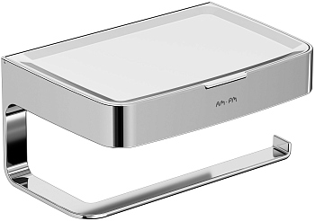 Держатель туалетной бумаги AM.PM Inspire V2.0 A50A341500 с полочкой для телефона и контейнером Держатель туалетной бумаги AM.PM Inspire V2.0 A50A341500 с полочкой для телефона и контейнером