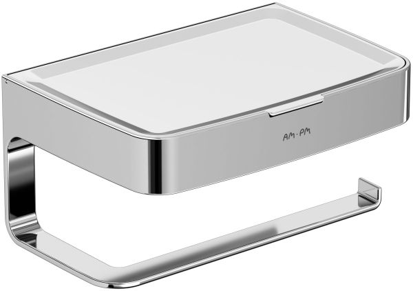 Держатель туалетной бумаги AM.PM Inspire V2.0 A50A341500 с полочкой для телефона и контейнером Держатель туалетной бумаги AM.PM Inspire V2.0 A50A341500 с полочкой для телефона и контейнером