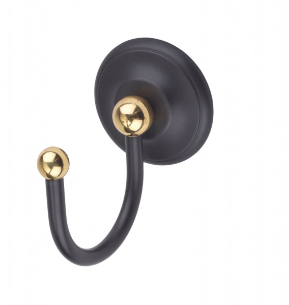 SOPHIA AM-2142-Nero/Do-Ant Крючок, цвет черный /Античное золото