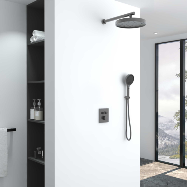 Душевой комплект Vincea Inspire VSFW-3I21MT2GM встраиваемый, вороненая сталь Душевой комплект Vincea Inspire VSFW-3I21MT2GM встраиваемый, вороненая сталь