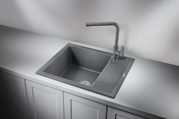 Кухонная мойка GRANULA (6002, ГРАФИТ)