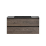 Тумба с раковиной Vincea Luka 1000 подвесная, 2 выкатных ящика soft-close, R.Oak, VMC-2L100RO+VCB-13100G