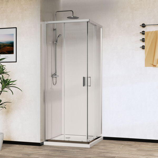 Душевой уголок Vincea City VSS-5CT800CL, 800*800, хром, стекло прозрачное Душевой уголок Vincea City VSS-5CT800CL, 800*800, хром, стекло прозрачное