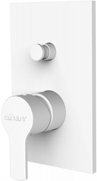 Смеситель Cezares Ovest VDIM-BIO С ВНУТРЕННЕЙ ЧАСТЬЮ, для душа, белый