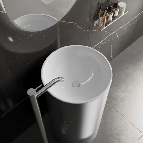 Раковина отдельностоящая ABBER Bequem AC2133 белая